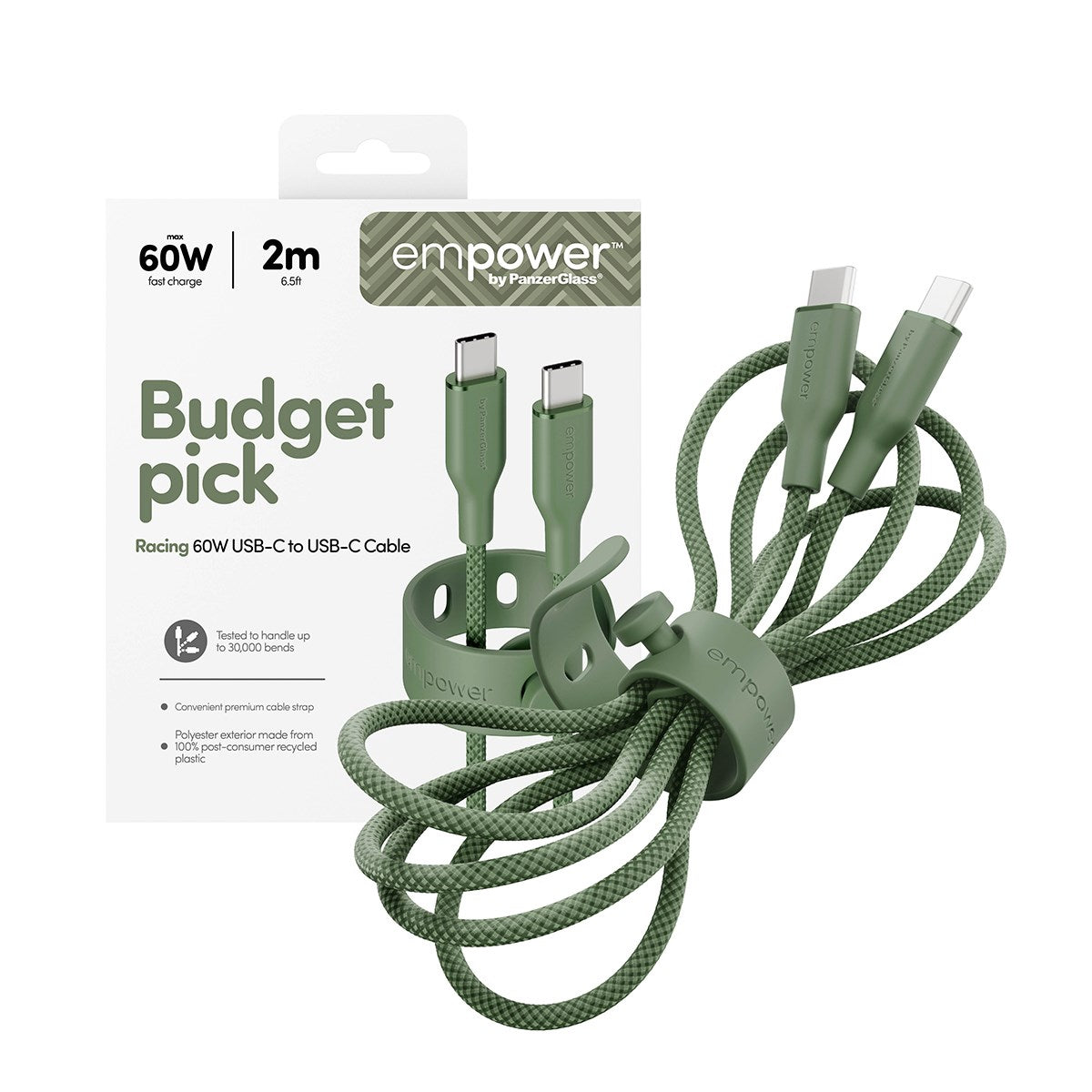 panzerglass-empower-racing-60w-usb-c-zu-usb-c-kabel-2m-sage image 5