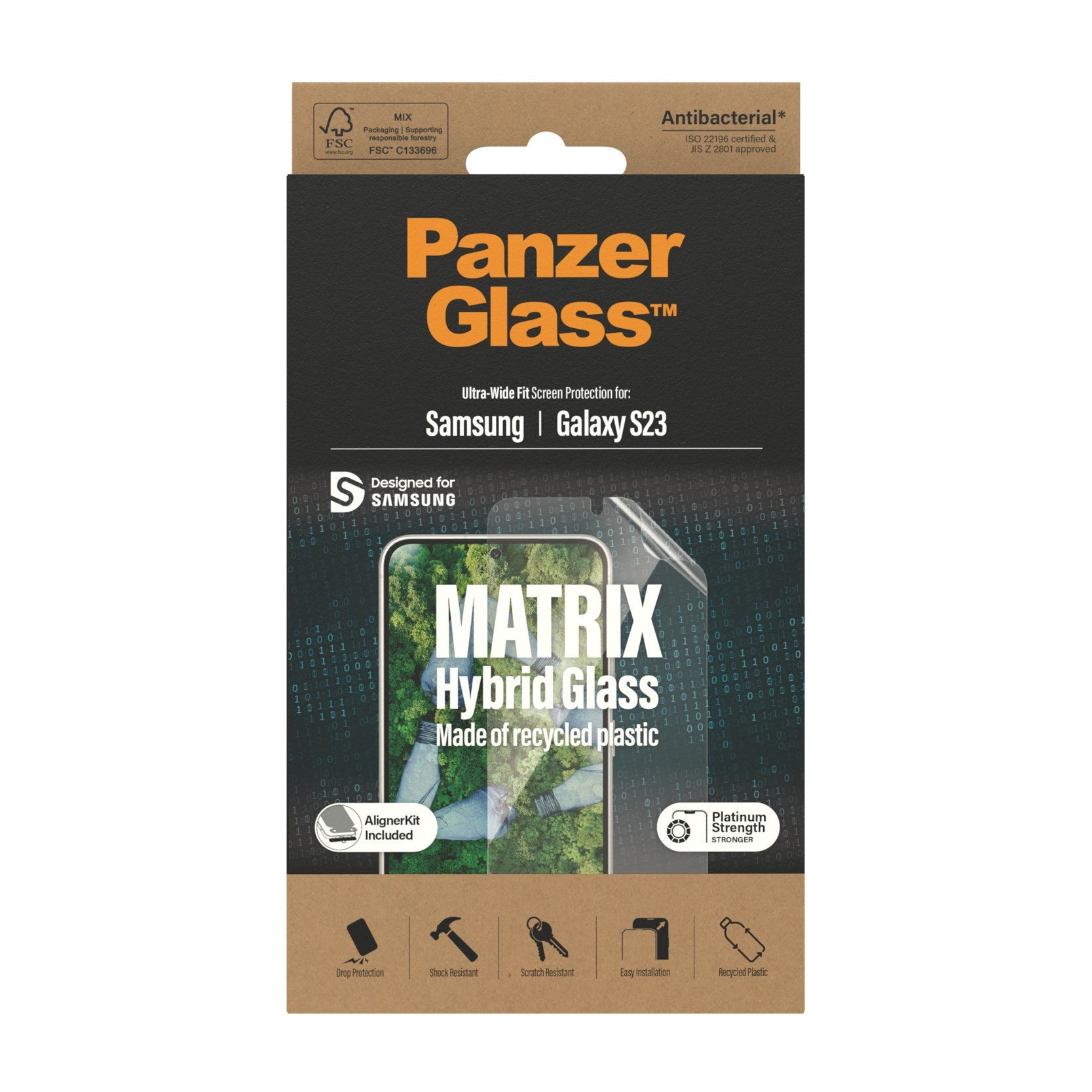 panzerglass-eco-matrix-displayschutz-f-r-samsung-galaxy-s23-ultra-wide-fit-mit-a image 3