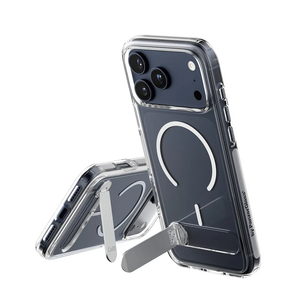 care-by-panzerglass-kickstand-case-transparent-mit-magsafe-f-r-apple-iphone-17-p image 1