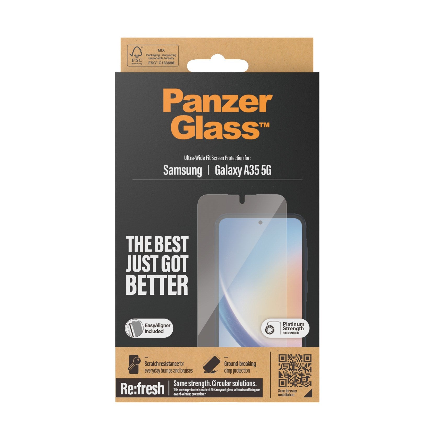 panzerglass-displayschutz-samsung-galaxy-a35-5g-ultra-wide-fit-mit-easyaligner image 3