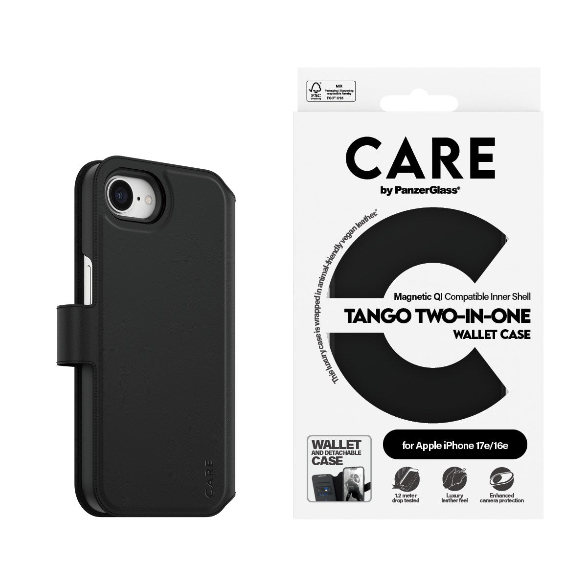 care-by-panzerglass-tango-2-in-1-wallet-case-mit-qi-iphone-17e-und-16e image 3