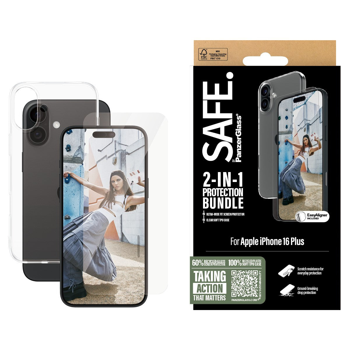 safe-by-panzerglass-2-in-1-schutz-set-iphone-16-plus-displayschutz-h-lle image 2