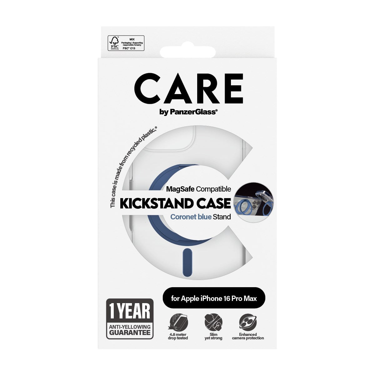 care-by-panzerglass-case-transparent-mit-blau-kickstand-magsafe-f-r-iphone-16-pr image 3