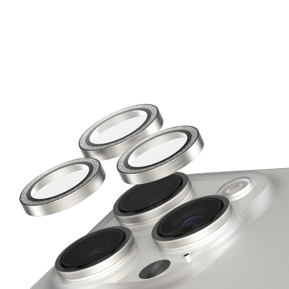 safe-by-panzerglass-kameraschutz-glitter-silber-iphone-16-pro-16-pro-max image 1