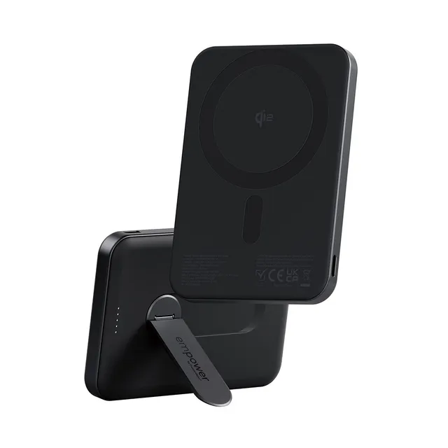 empower-by-panzerglass-powerbank-mit-spin-stand-5000mah-qi2-magsafe-weltall-schw image 1