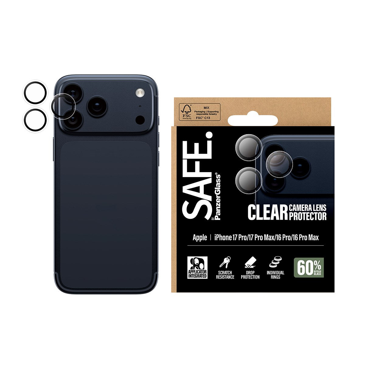 safe-by-panzerglass-kameraschutz-transparent-f-r-iphone-17-pro-17-pro-max-16-pro image 2
