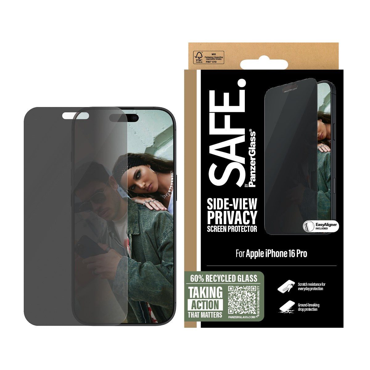 safe-by-panzerglass-2-wege-privacy-displayschutz-f-r-iphone-16-pro image 2