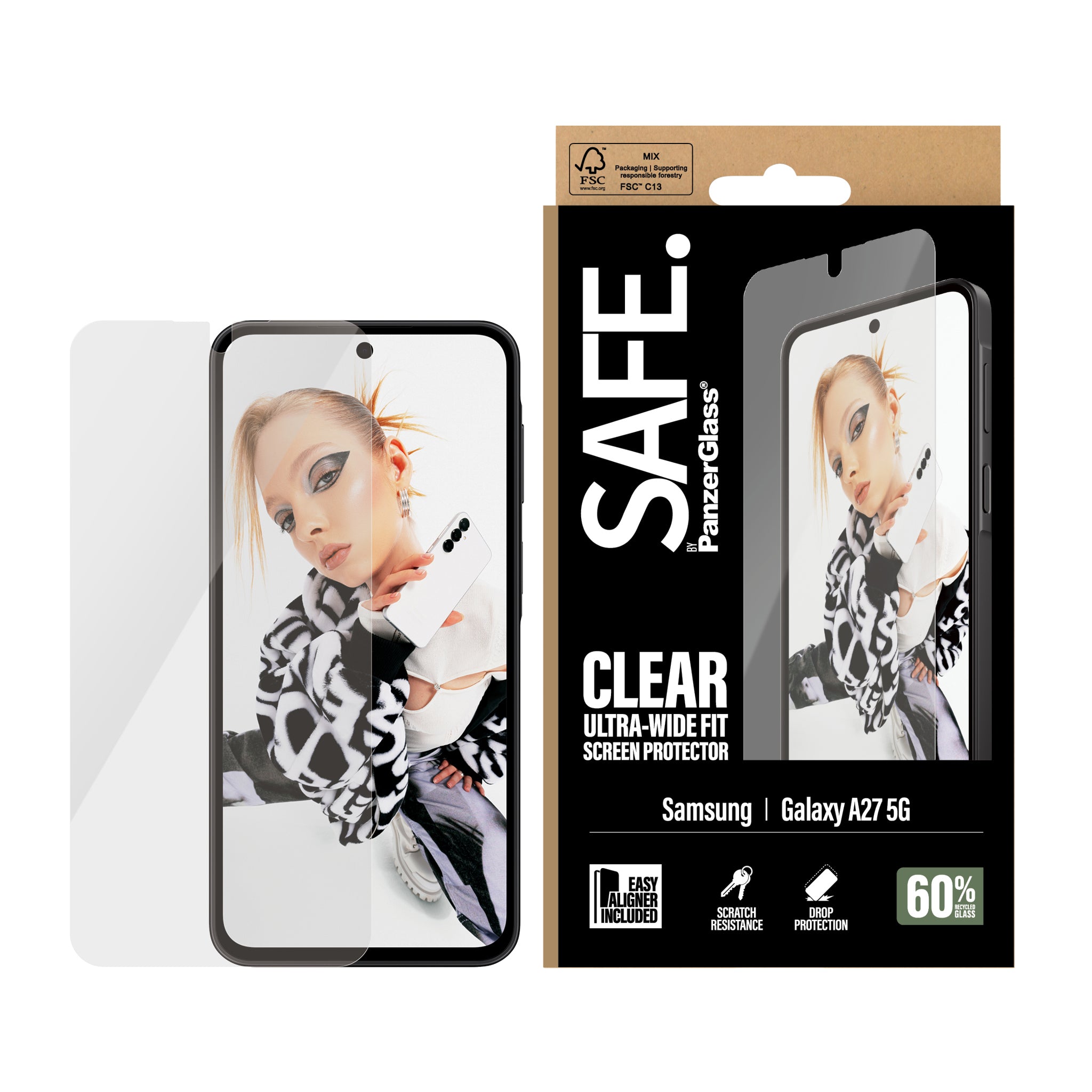 safe-by-panzerglass-displayschutz-samsung-galaxy-a27-5g-ultra-wide-fit-mit-easya image 2