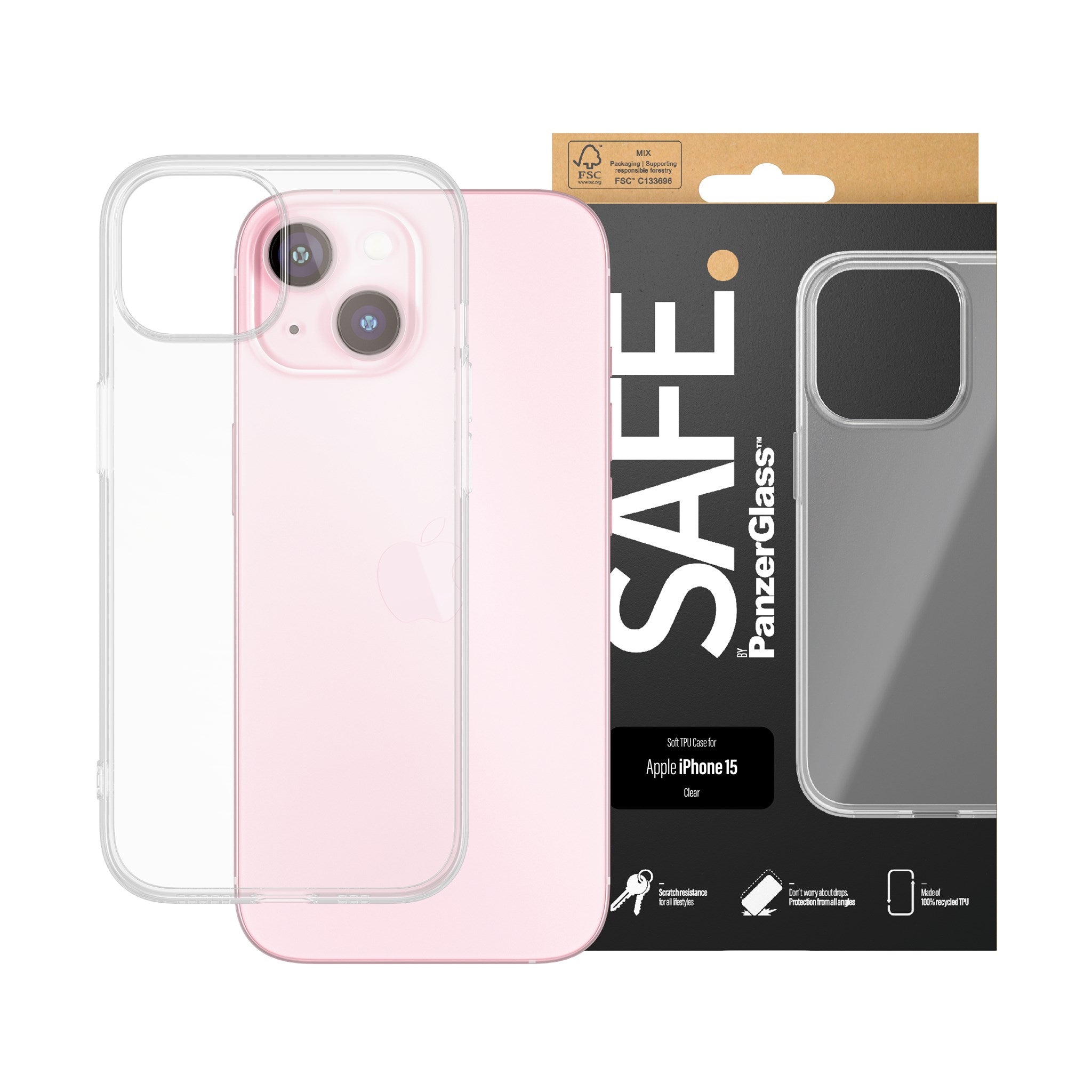 safe-by-panzerglass-tpu-case-transparent-iphone-15 image 2