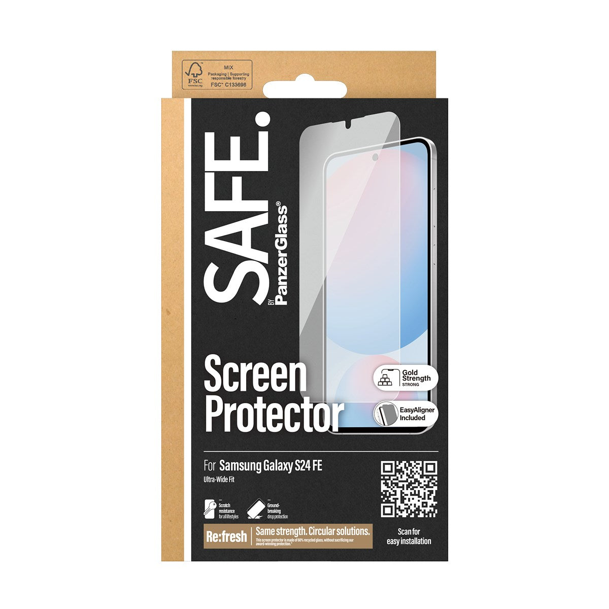 safe-by-panzerglass-displayschutz-samsung-galaxy-s24-fe-ultra-wide-fit-mit-align image 3