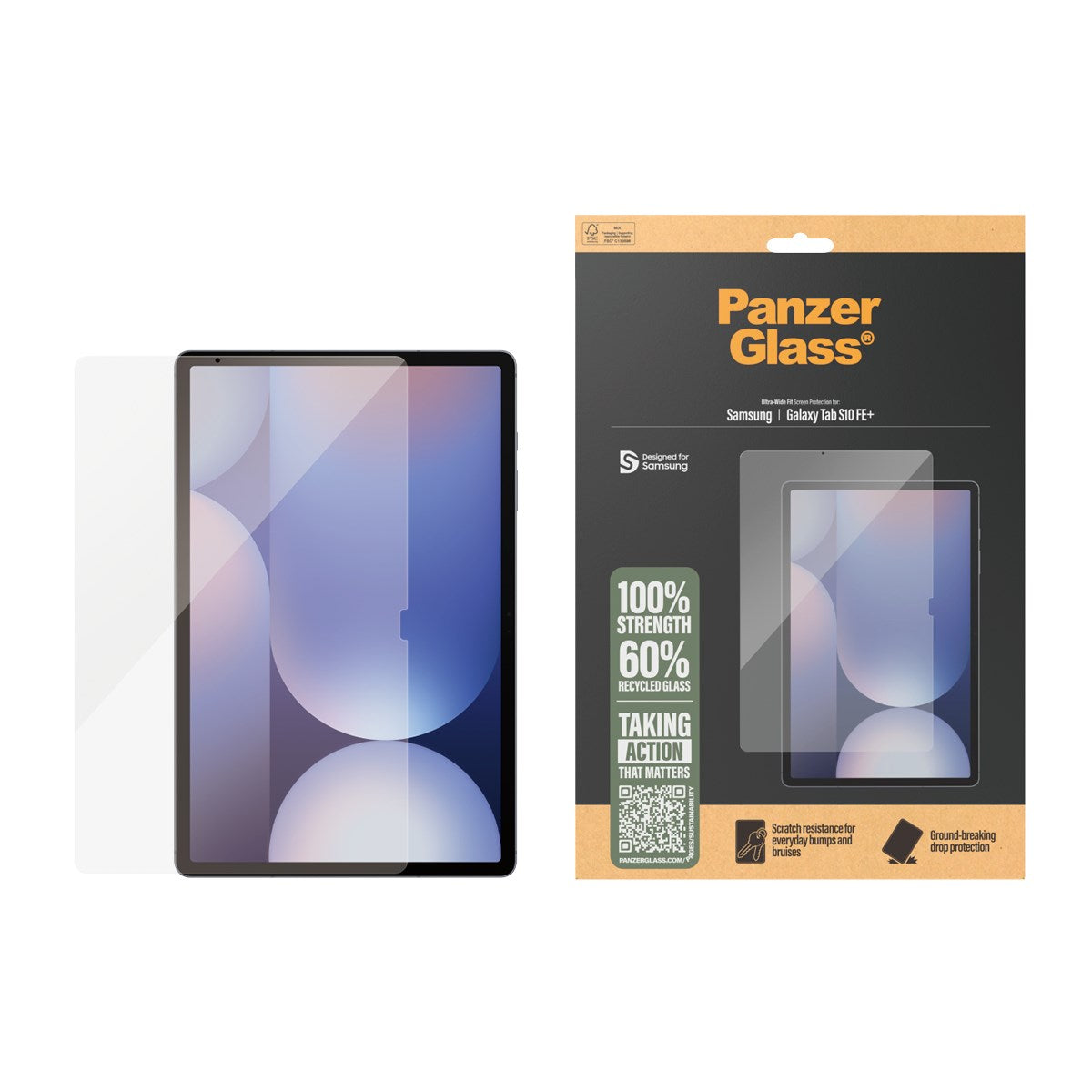 panzerglass-displayschutz-samsung-galaxy-tab-s10-fe-ultra-wide-fit image 2