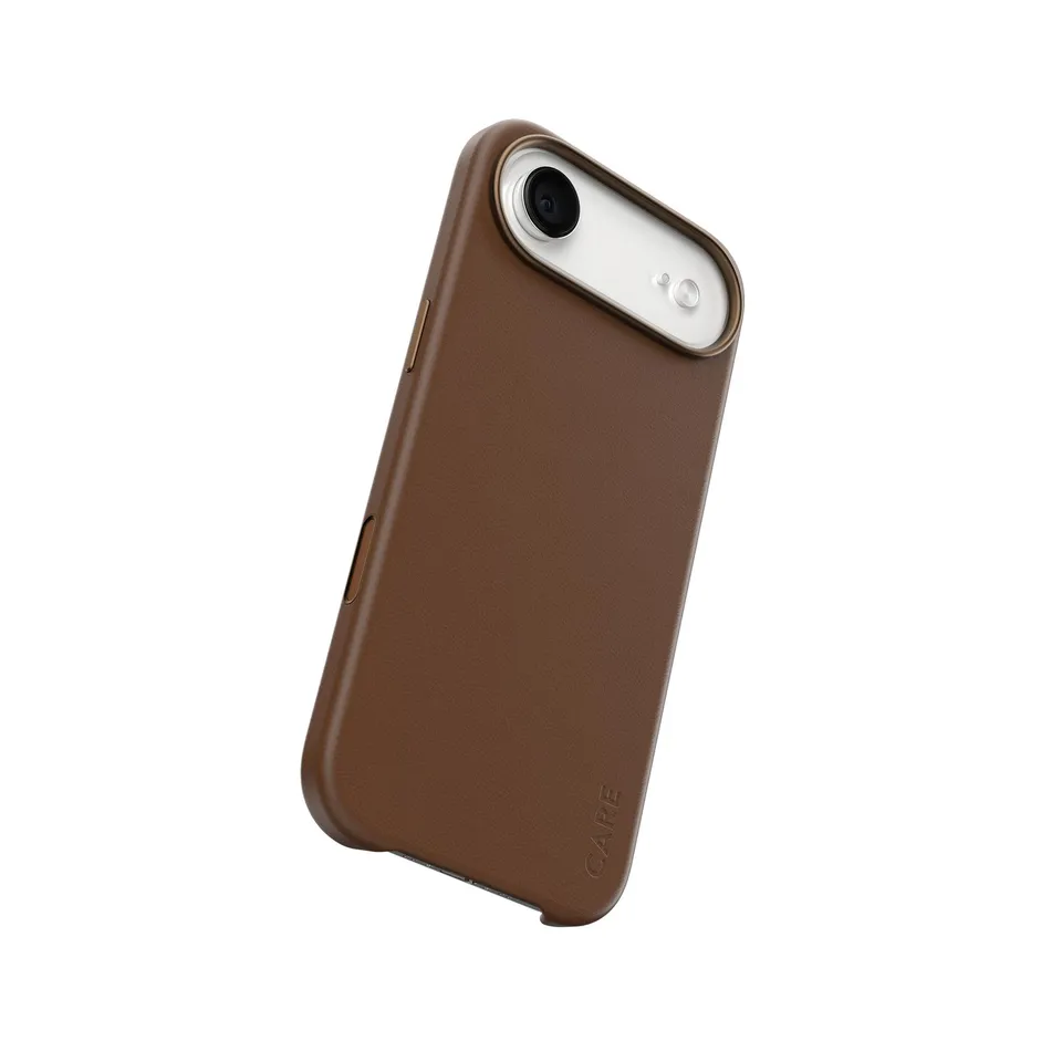 care-by-panzerglass-solo-case-braun-iphone-air-veganes-leder image 1