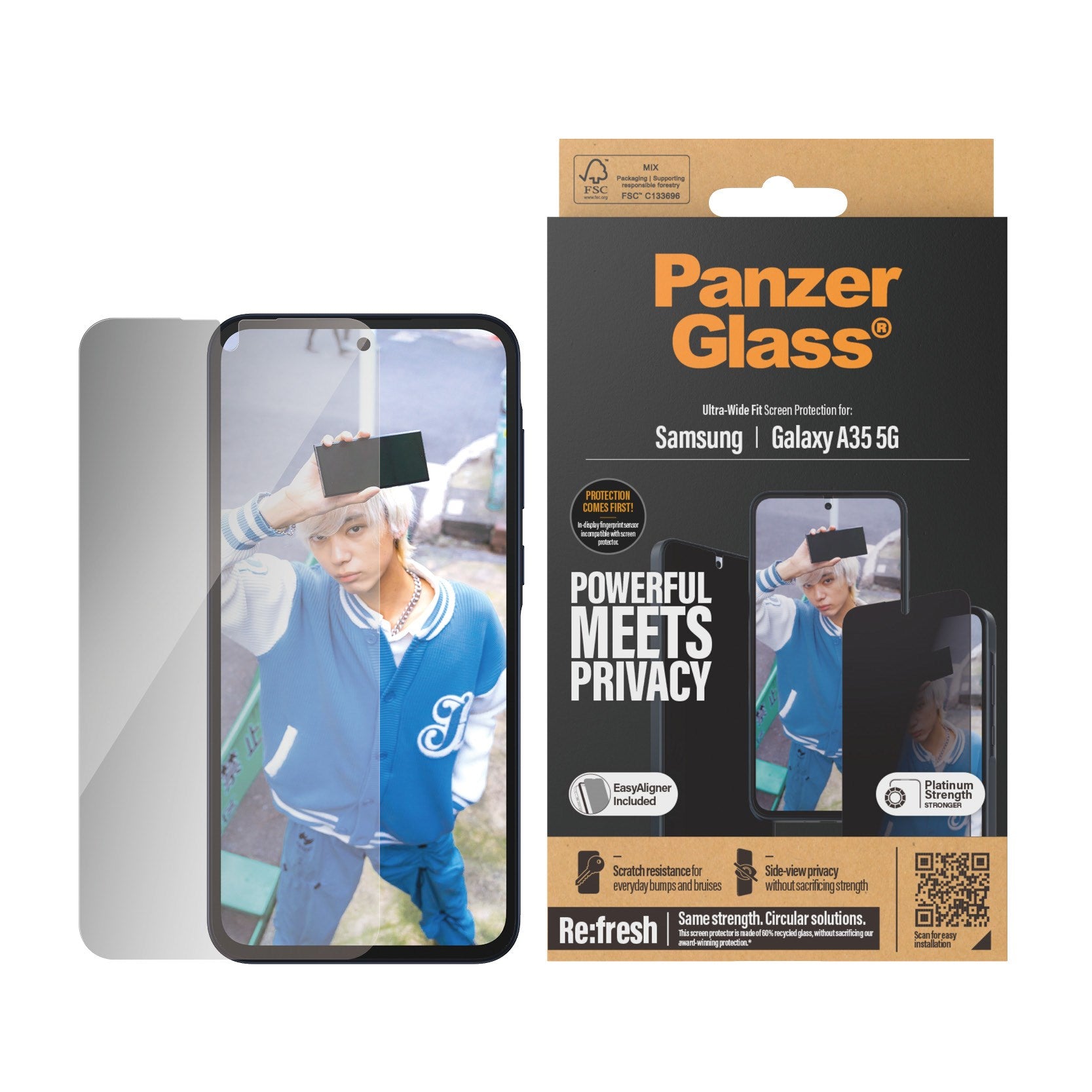 panzerglass-privacy-displayschutz-samsung-galaxy-a35-5g-ultra-wide-fit image 2