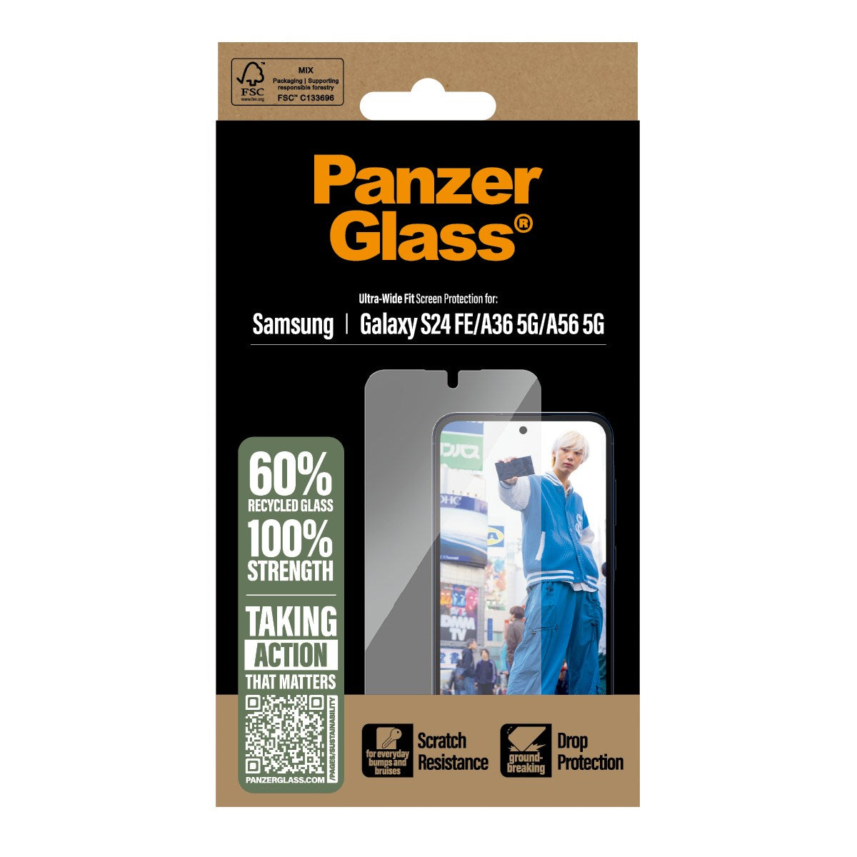 panzerglass-displayschutz-samsung-galaxy-s24-fe-a36-5g-a56-5g-ultra-wide-fit image 3