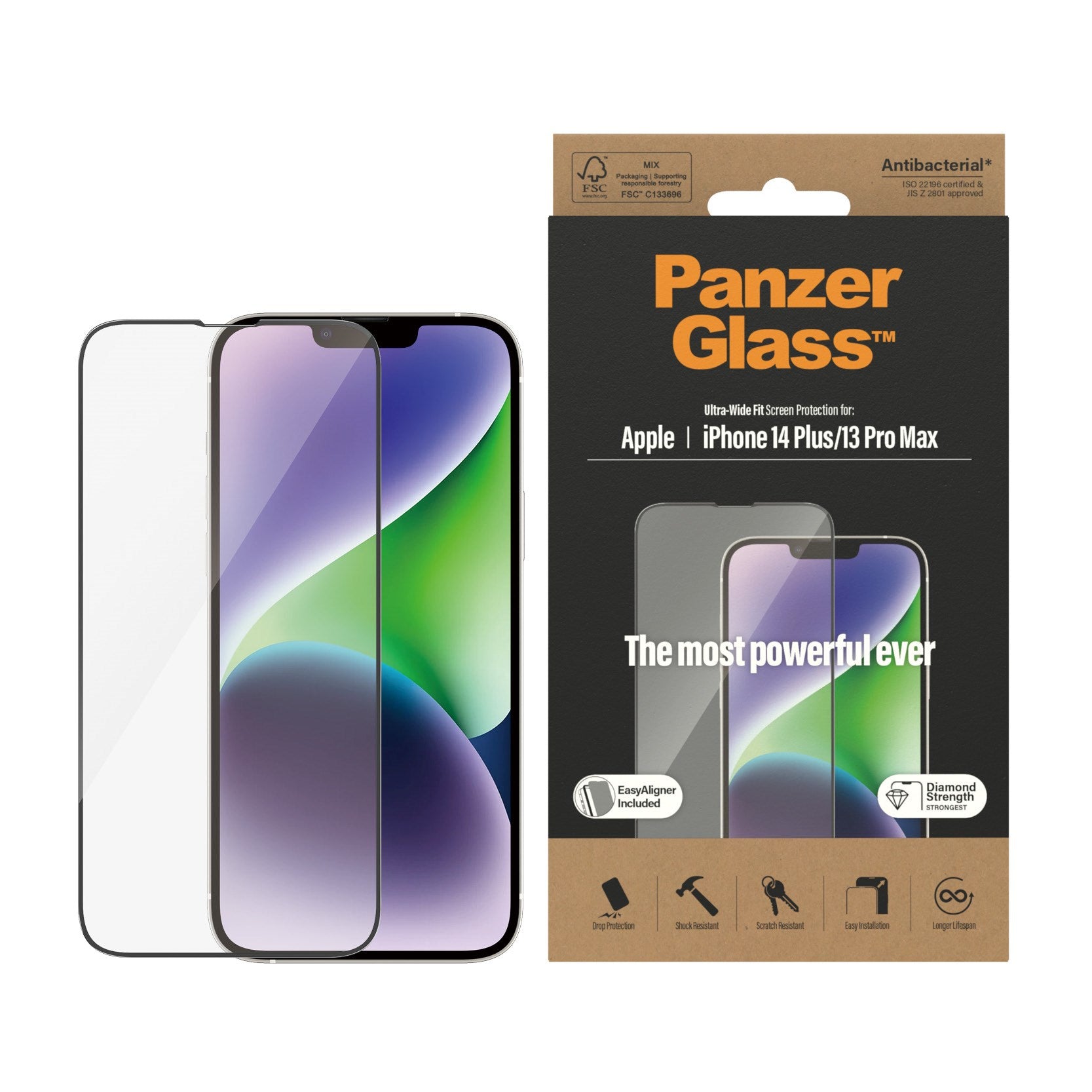 panzerglass-displayschutz-ultra-wide-fit-easyaligner-panzerglas-f-r-iphone-14-pl image 2