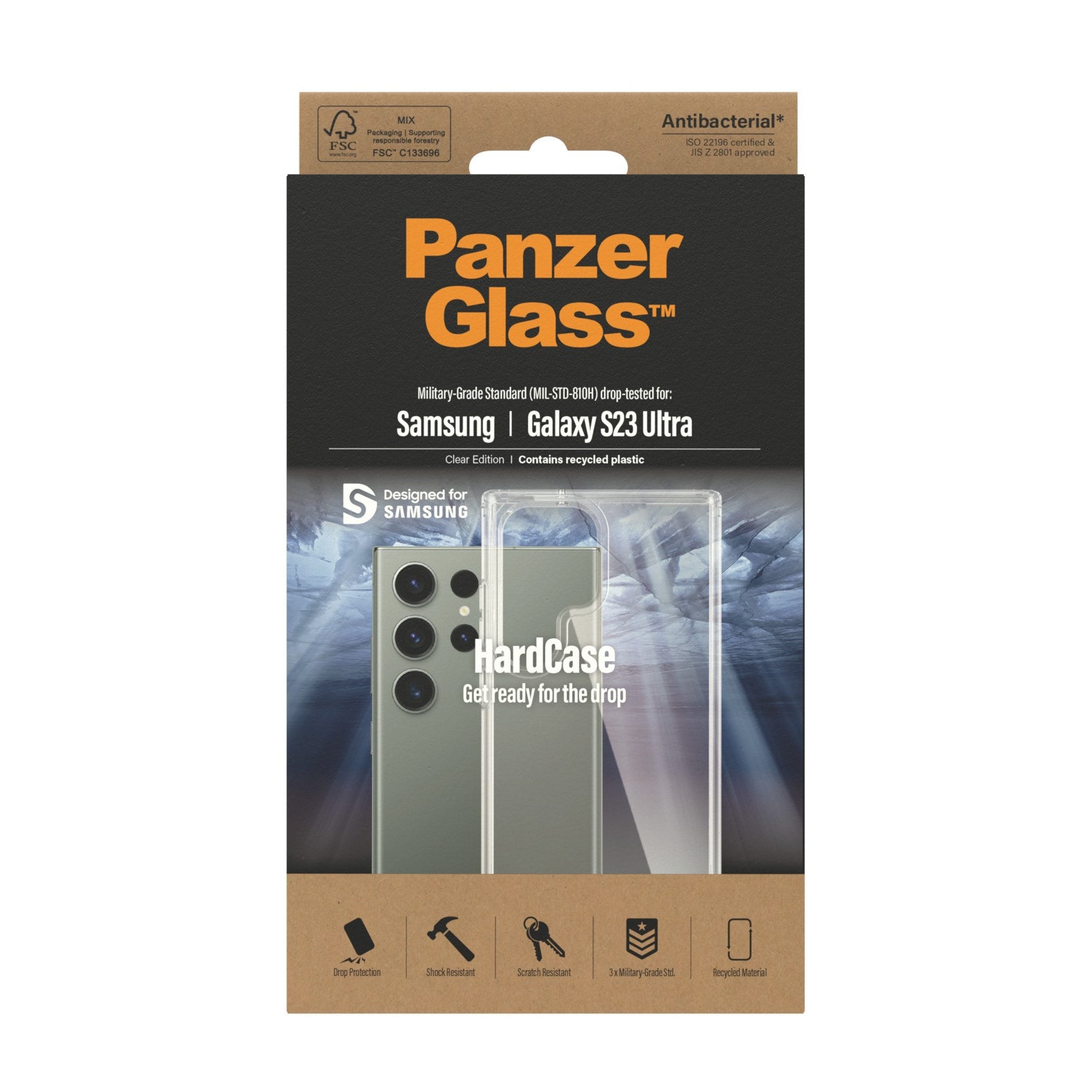 panzerglass-hardcase-transparent-schutzh-lle-f-r-samsung-galaxy-s23-ultra image 3