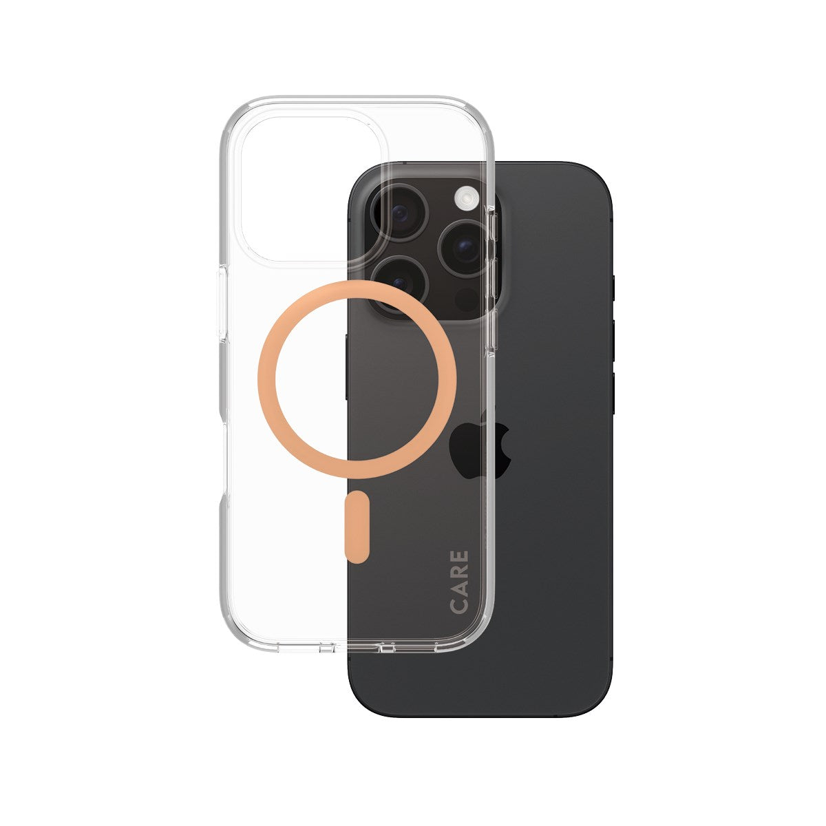 care-by-panzerglass-urban-combat-case-transparent-mit-peachy-magsafe-iphone-16-p image 1