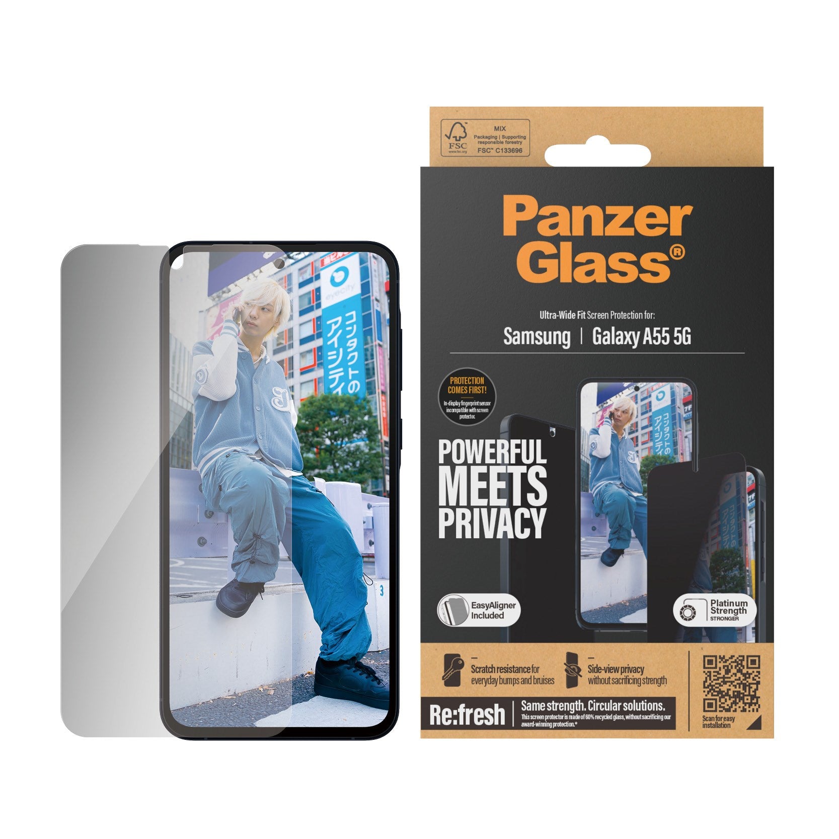 panzerglass-privacy-displayschutz-ultra-wide-fit-f-r-samsung-galaxy-a55-5g image 2