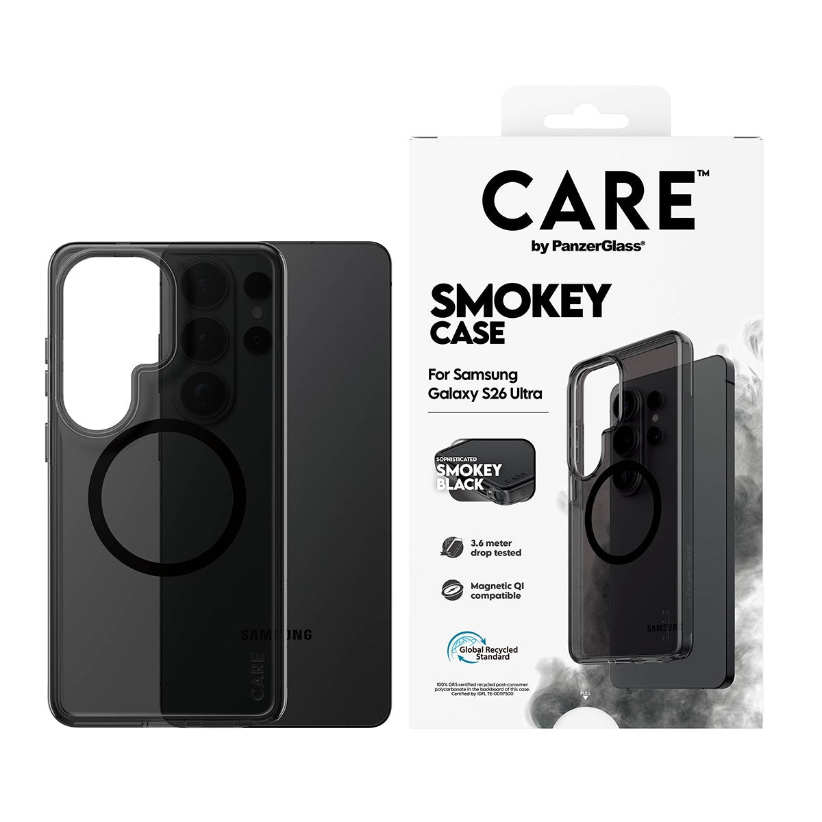 care-by-panzerglass-smokey-case-schwarz-qi-samsung-galaxy-s26-ultra image 2