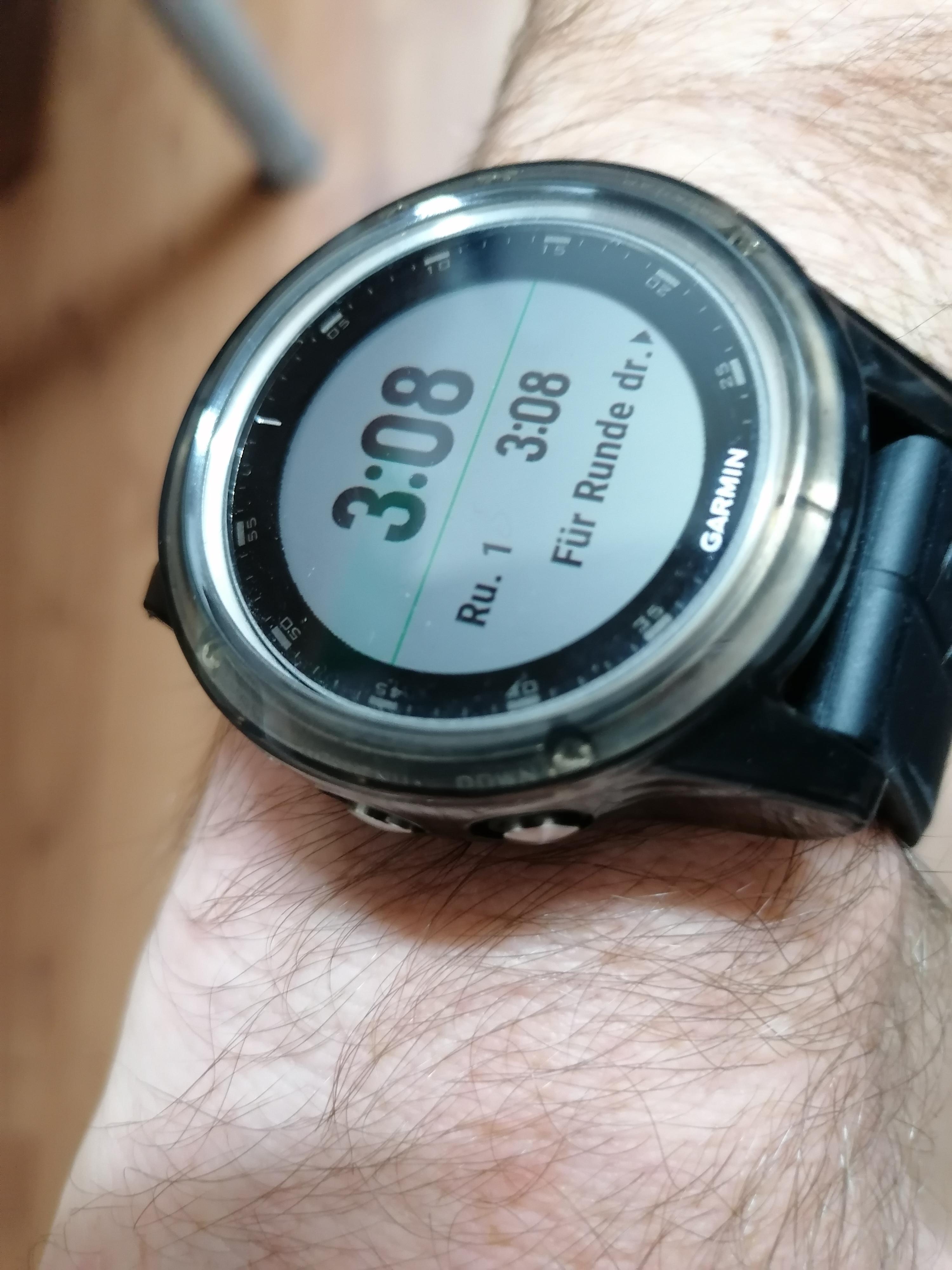 Schon zweite Uhr damit