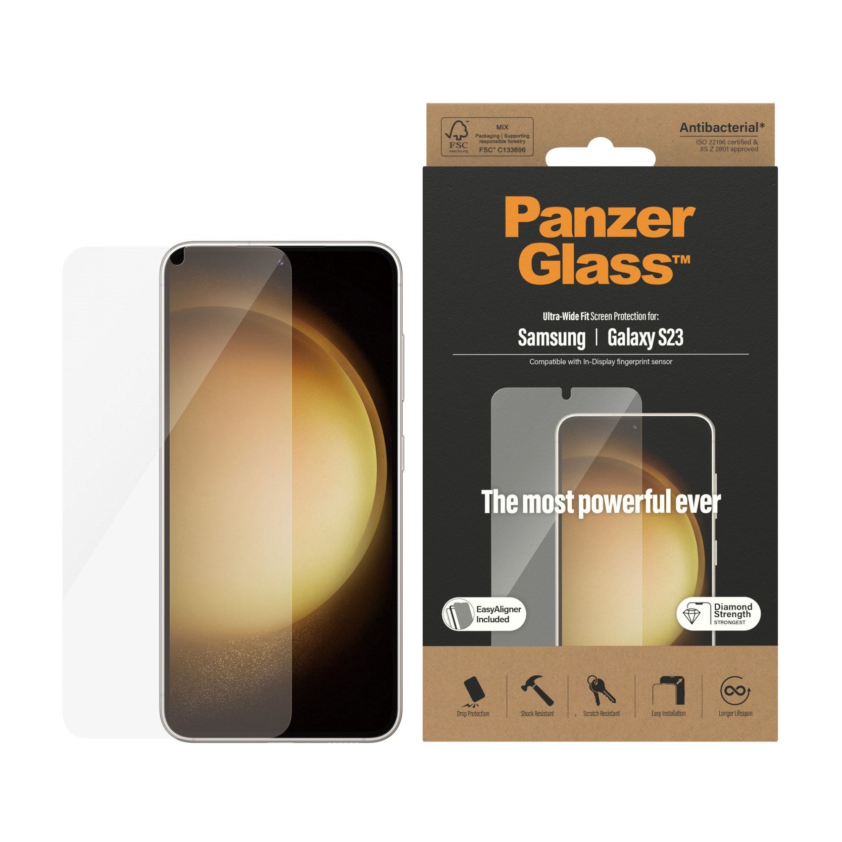 panzerglass-displayschutz-f-r-samsung-galaxy-s23-ultra-wide-fit-mit-easyaligner image 2