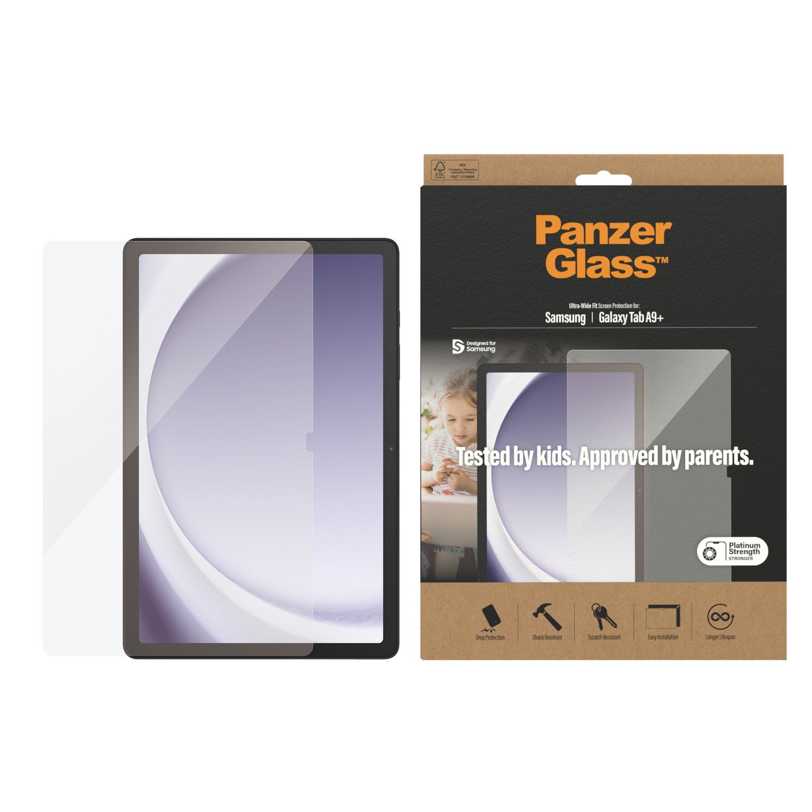 panzerglass-displayschutz-samsung-galaxy-tab-a9-plus-ultra-wide-fit image 2