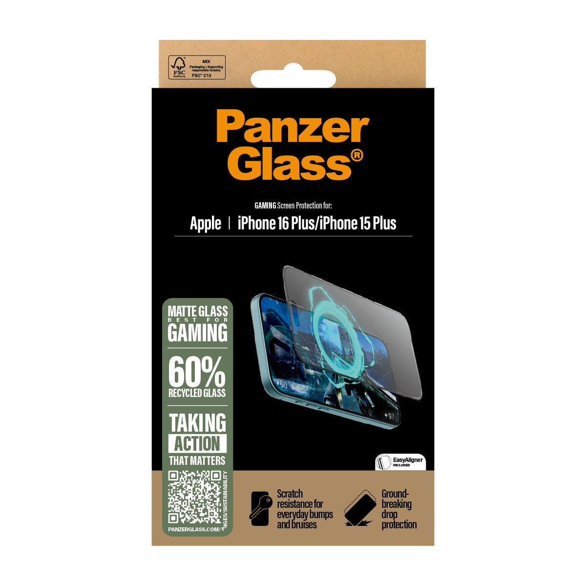 panzerglass-gaming-displayschutz-ultra-wide-fit-matt-f-r-iphone-16-plus-15-plus image 3