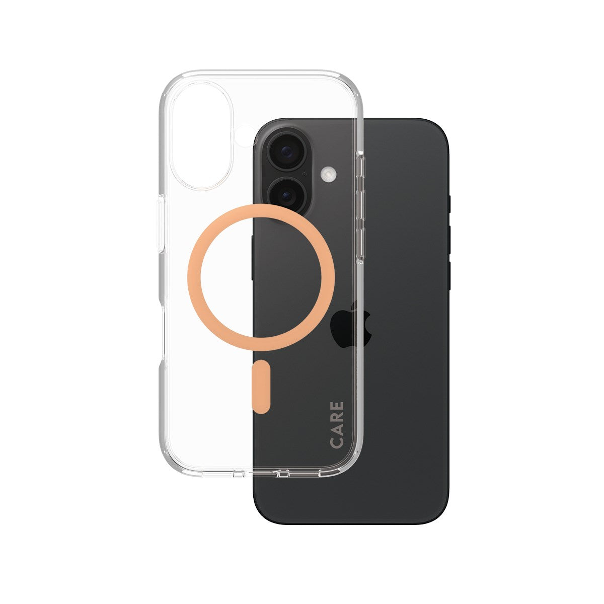 care-by-panzerglass-urban-combat-case-transparent-peach-magsafe-iphone-16 image 1