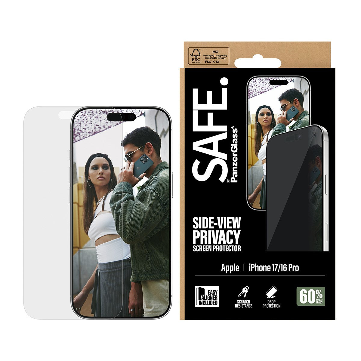 safe-by-panzerglass-2-way-privacy-displayschutz-f-r-iphone-17-iphone-16-pro-mit- image 2