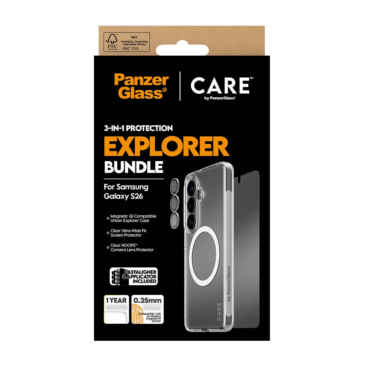 panzerglass-care-3-in-1-set-f-r-samsung-galaxy-s26-displayschutz-bundle image 3
