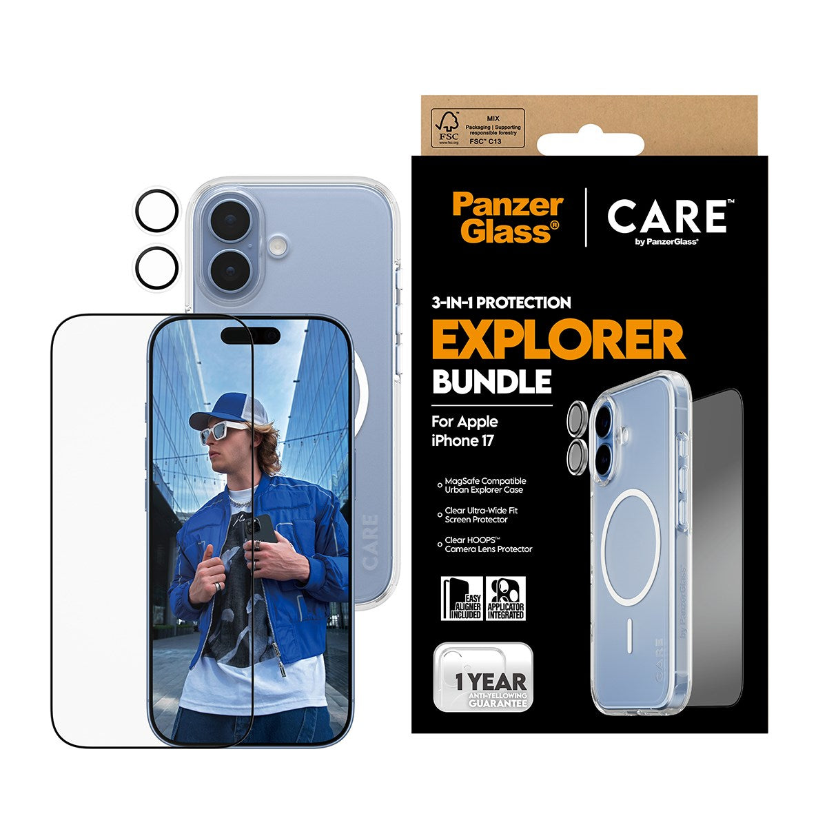 panzerglass-care-3-in-1-set-iphone-17-displayschutz-h-lle-bundle image 2