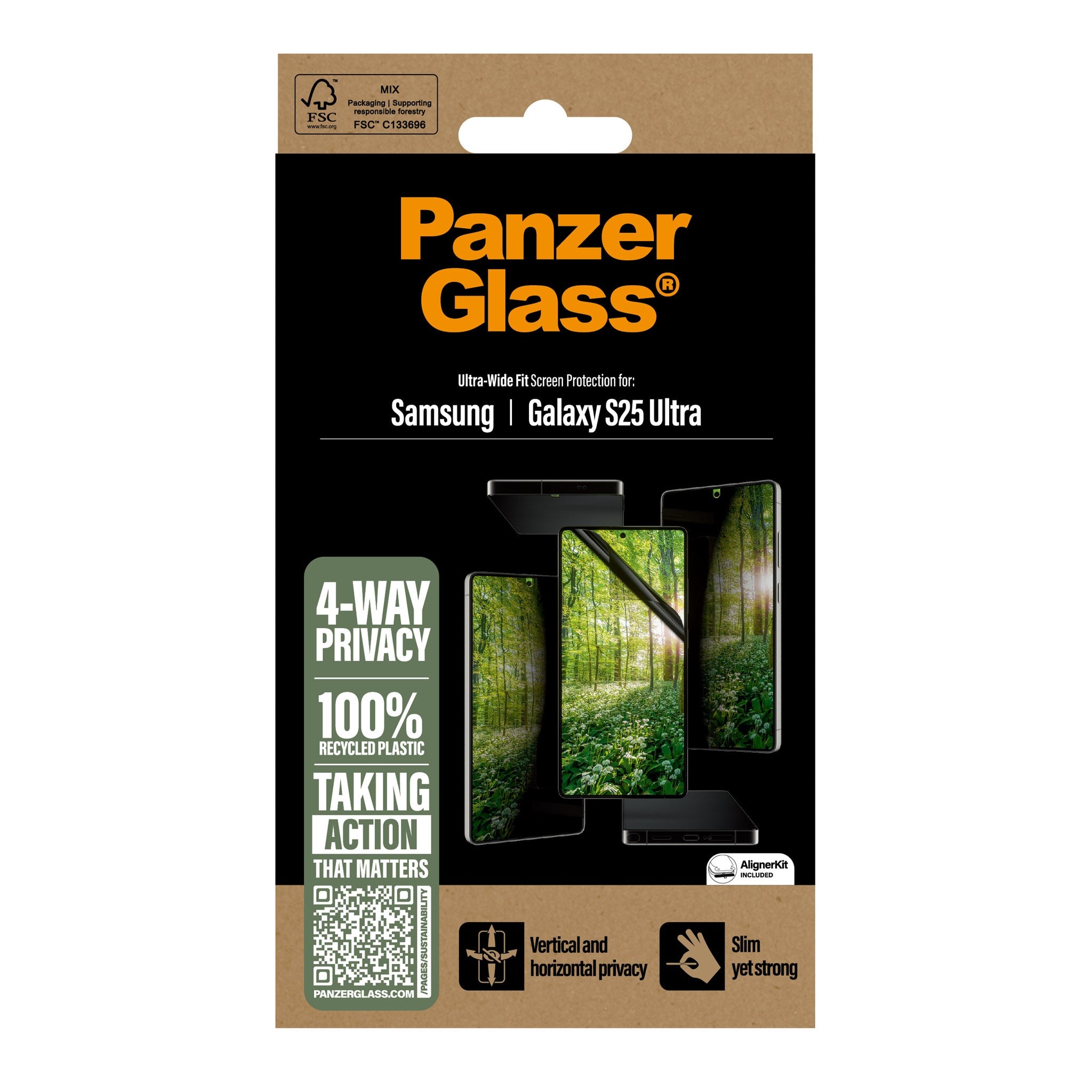 panzerglass-eco-matrix-4-way-privacy-displayschutz-samsung-galaxy-s25-ultra-ultr image 3