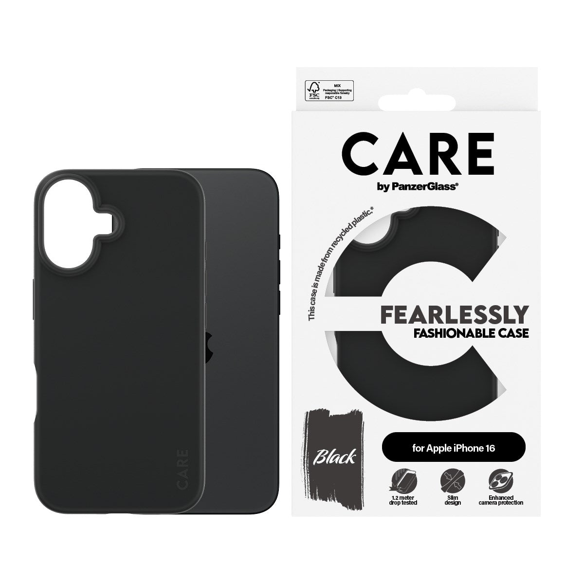 care-by-panzerglass-case-schwarz-iphone-16-urban-combat image 2