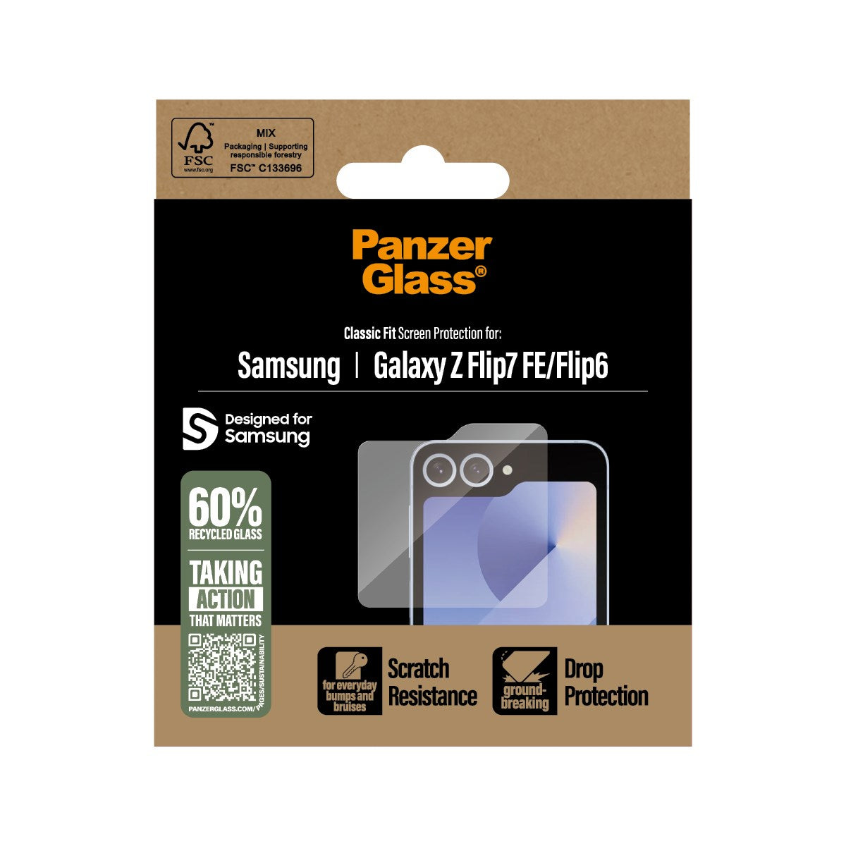 panzerglass-displayschutz-samsung-galaxy-z-flip6-z-flip7-fe-classic-fit image 3