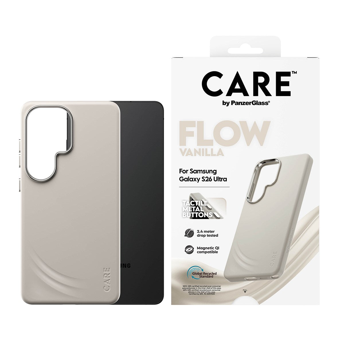 care-by-panzerglass-flow-case-vanilla-mit-qi-samsung-galaxy-s26-ultra image 2