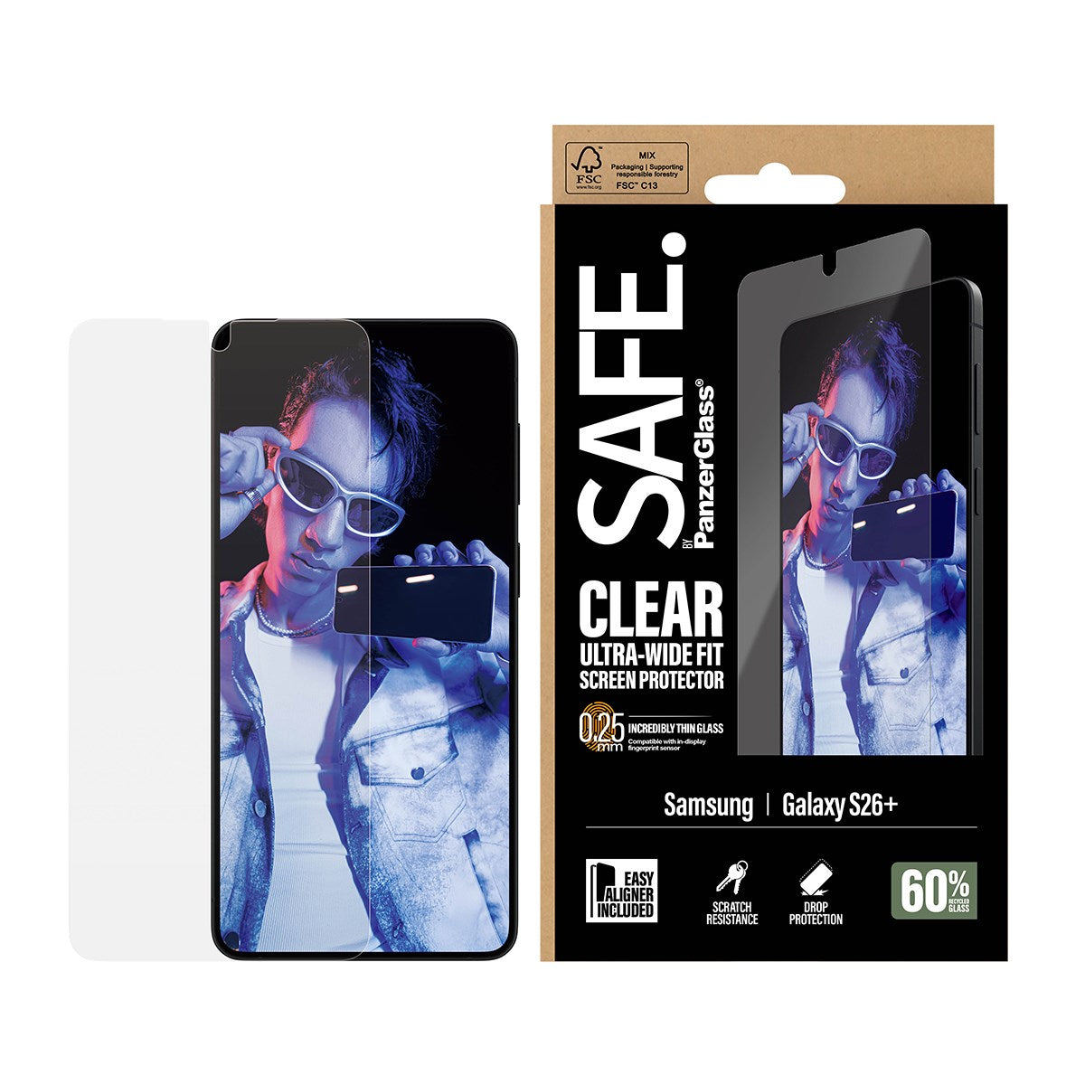 safe-by-panzerglass-displayschutz-samsung-galaxy-s26-ultra-wide-fit-mit-easyalig image 2