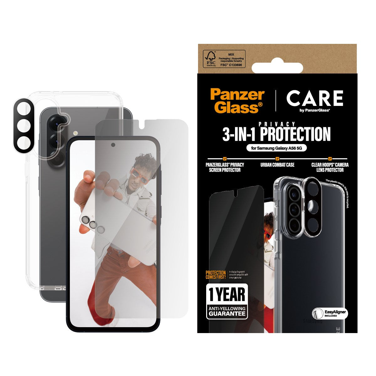 panzerglass-care-3-in-1-privacy-set-samsung-galaxy-a56-5g image 2
