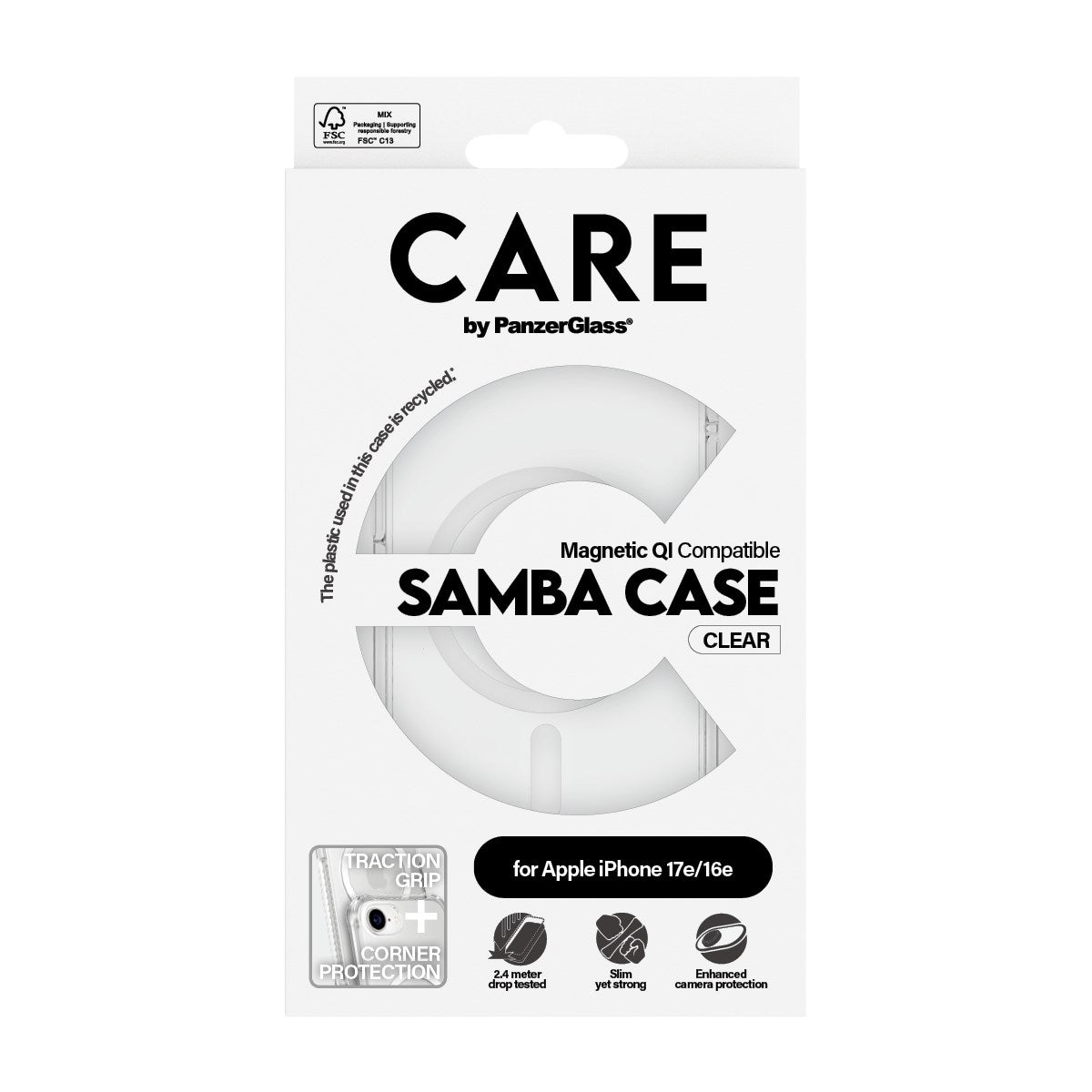 care-by-panzerglass-samba-case-transparent-mit-wei-qi-f-r-iphone-17e-16e image 3