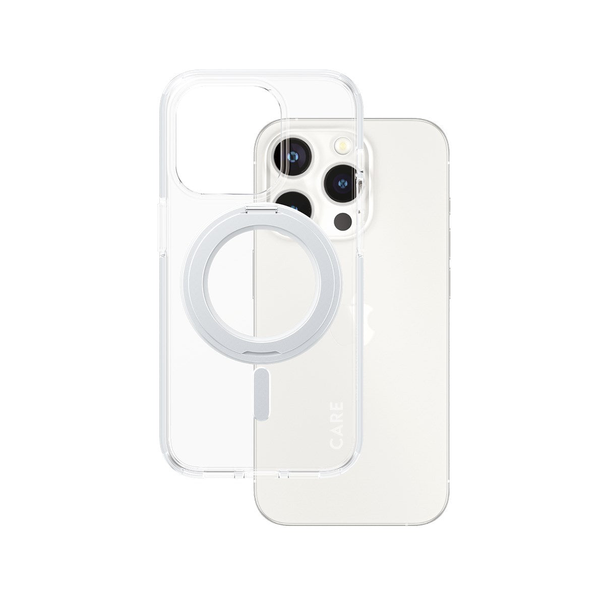 care-by-panzerglass-case-transparent-mit-silber-kickstand-und-magsafe-f-r-iphone-2 image 1