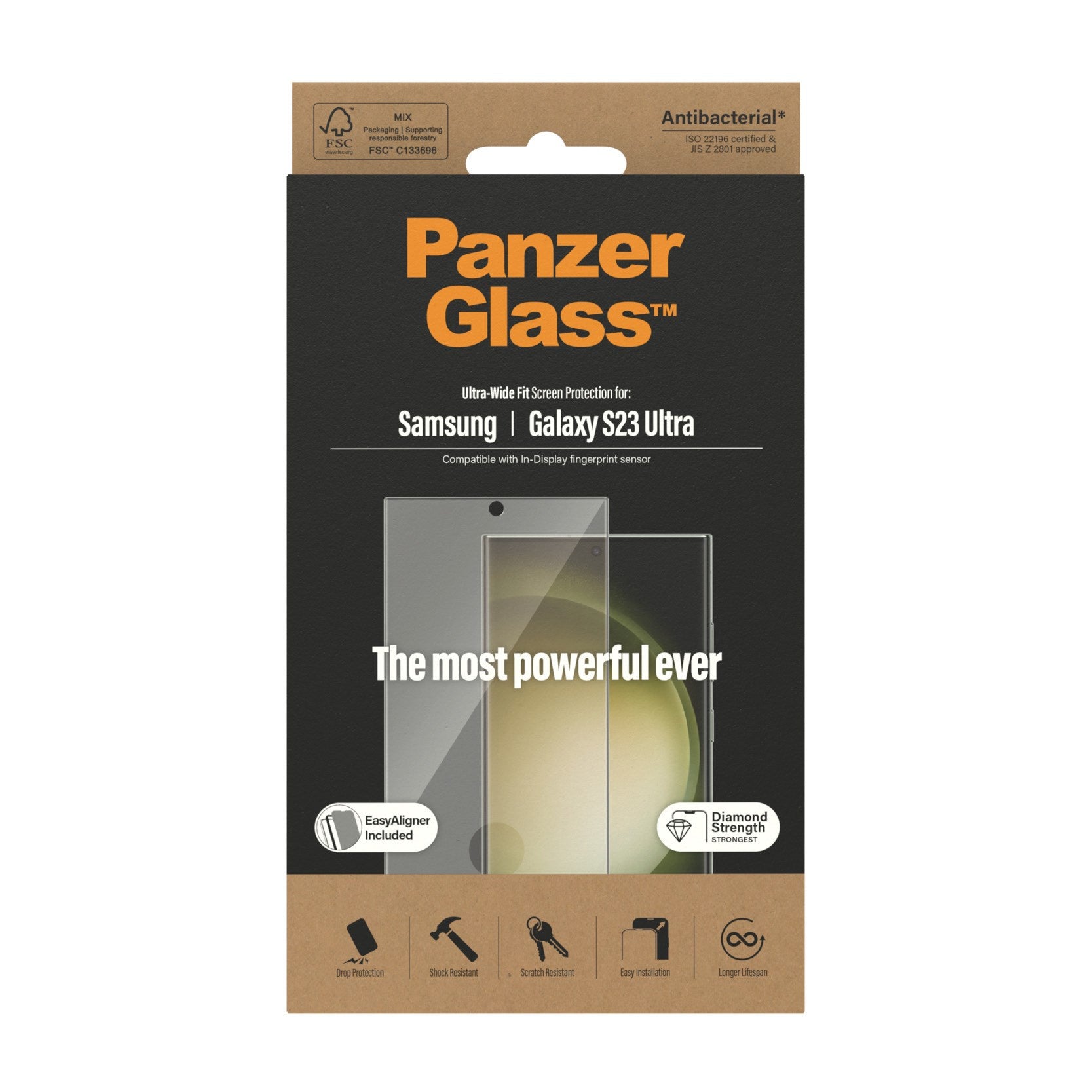 panzerglass-displayschutz-samsung-galaxy-s23-ultra-ultra-wide-fit-mit-easyaligne image 3