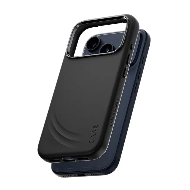 care-by-panzerglass-flow-case-schwarz-mit-haptic-button-und-magsafe-f-r-apple-ip image 1