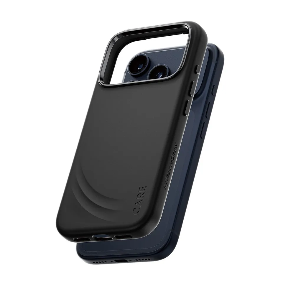 care-by-panzerglass-flow-case-schwarz-mit-haptic-button-und-magsafe-f-r-apple-ip image 1