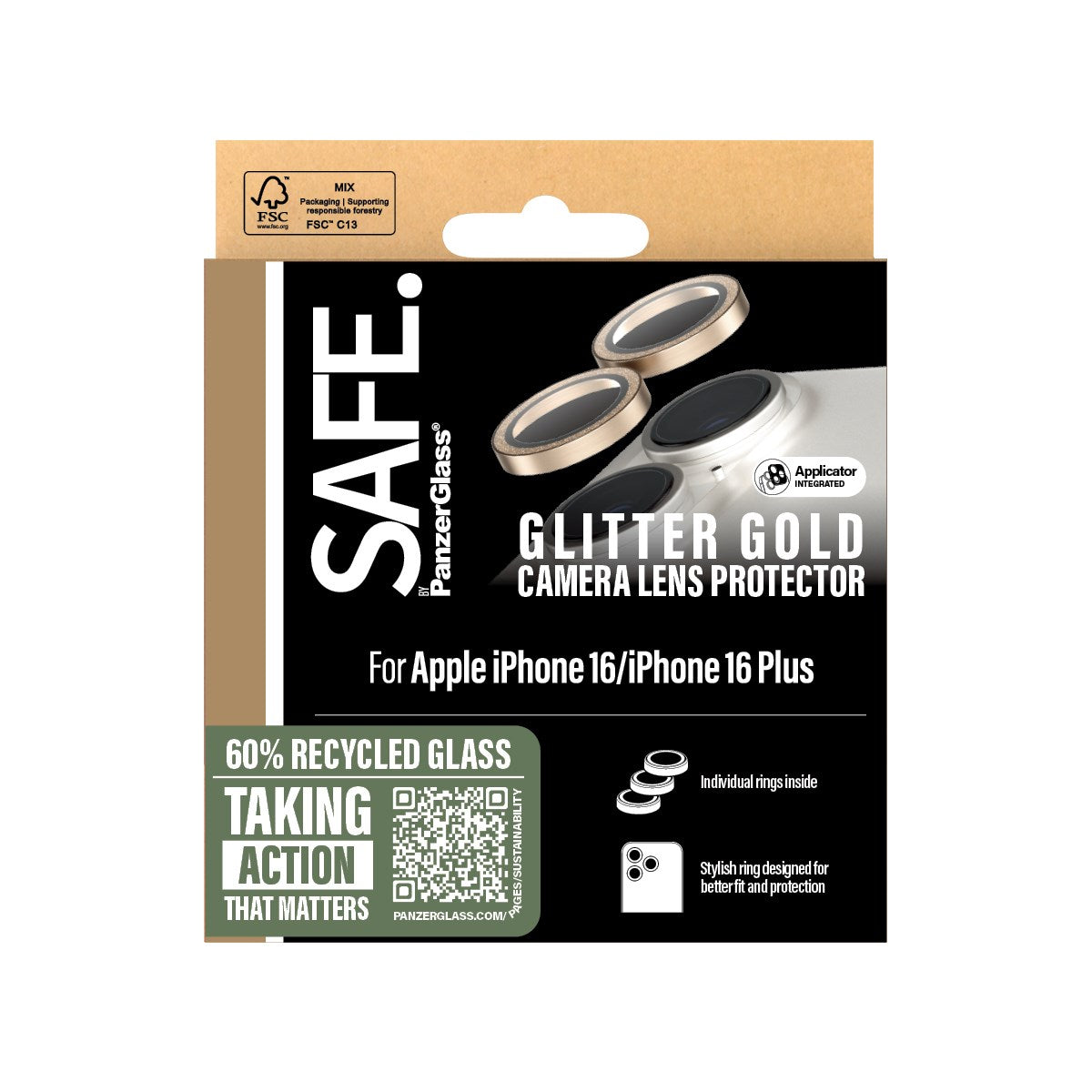 safe-by-panzerglass-kameraschutz-glitter-gold-f-r-iphone-16-16-plus image 3
