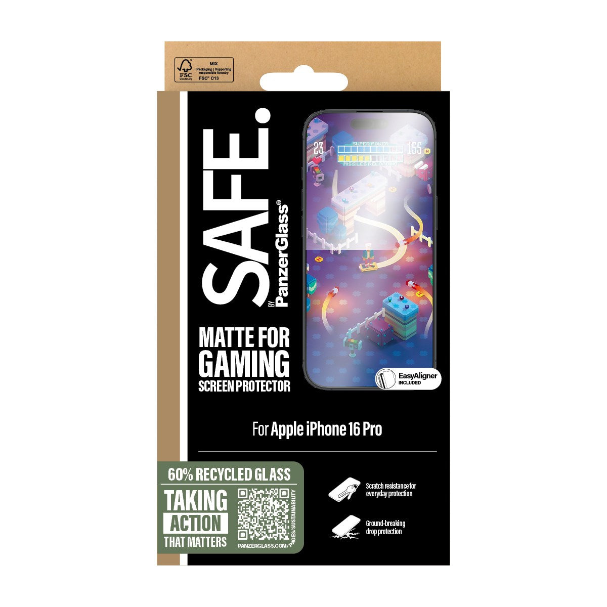 safe-by-panzerglass-gaming-displayschutz-iphone-16-pro-ultra-wide-fit image 3