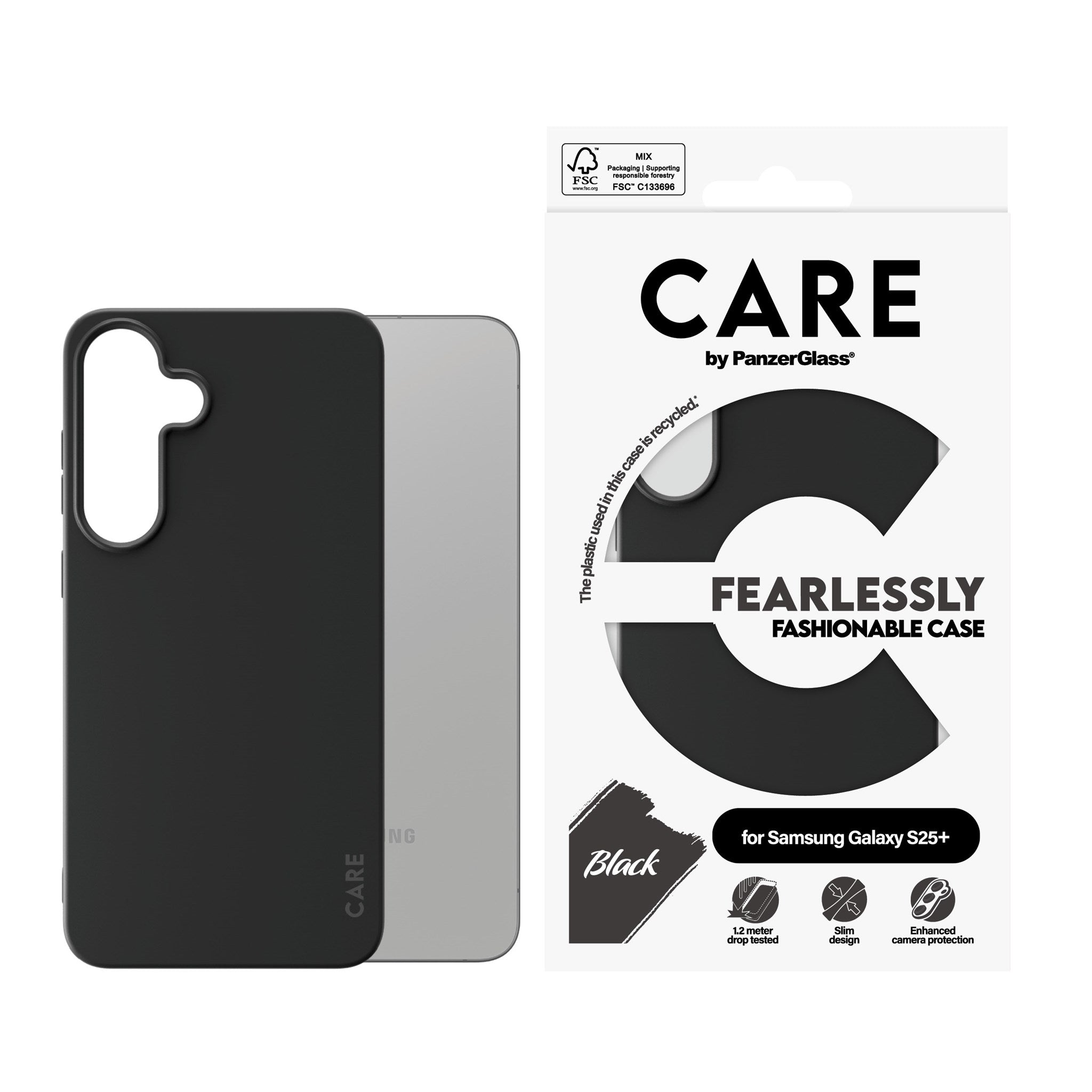 care-by-panzerglass-case-schwarz-samsung-galaxy-s25 image 2