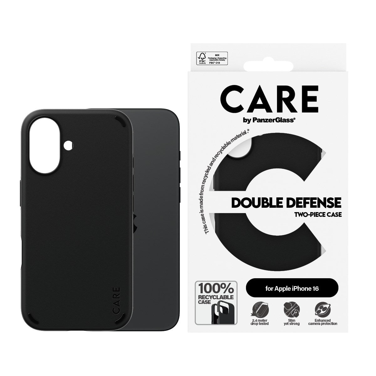 care-by-panzerglass-double-defense-case-schwarz-f-r-iphone-16 image 2