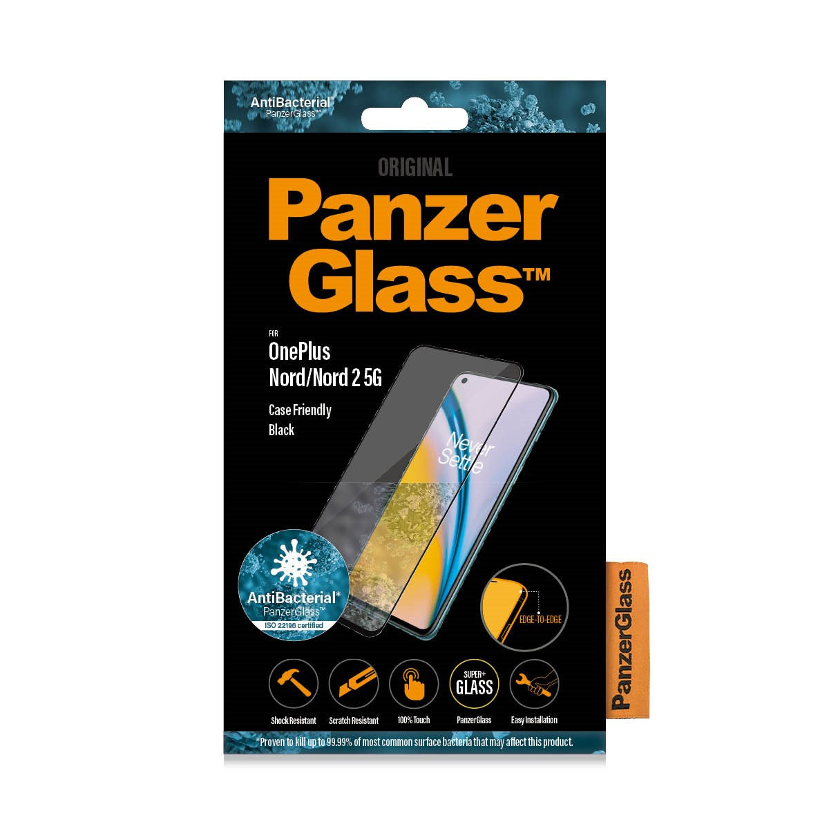 panzerglass-displayschutz-f-r-oneplus-nord-geh-rtetes-schutzglas-case-friendly image 2