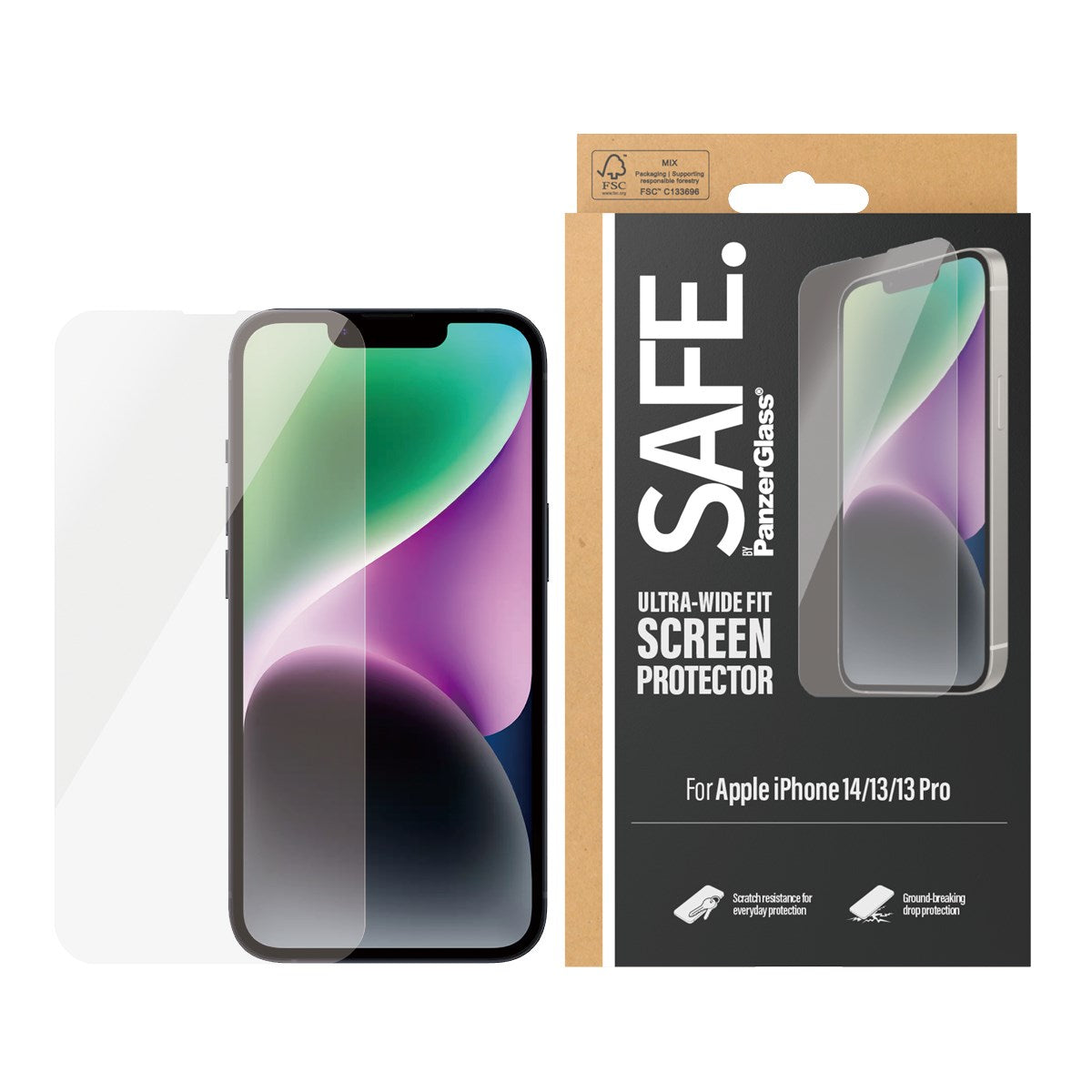 safe-by-panzerglass-displayschutz-ultra-wide-fit-panzerglas-f-r-iphone-14-13-13- image 2