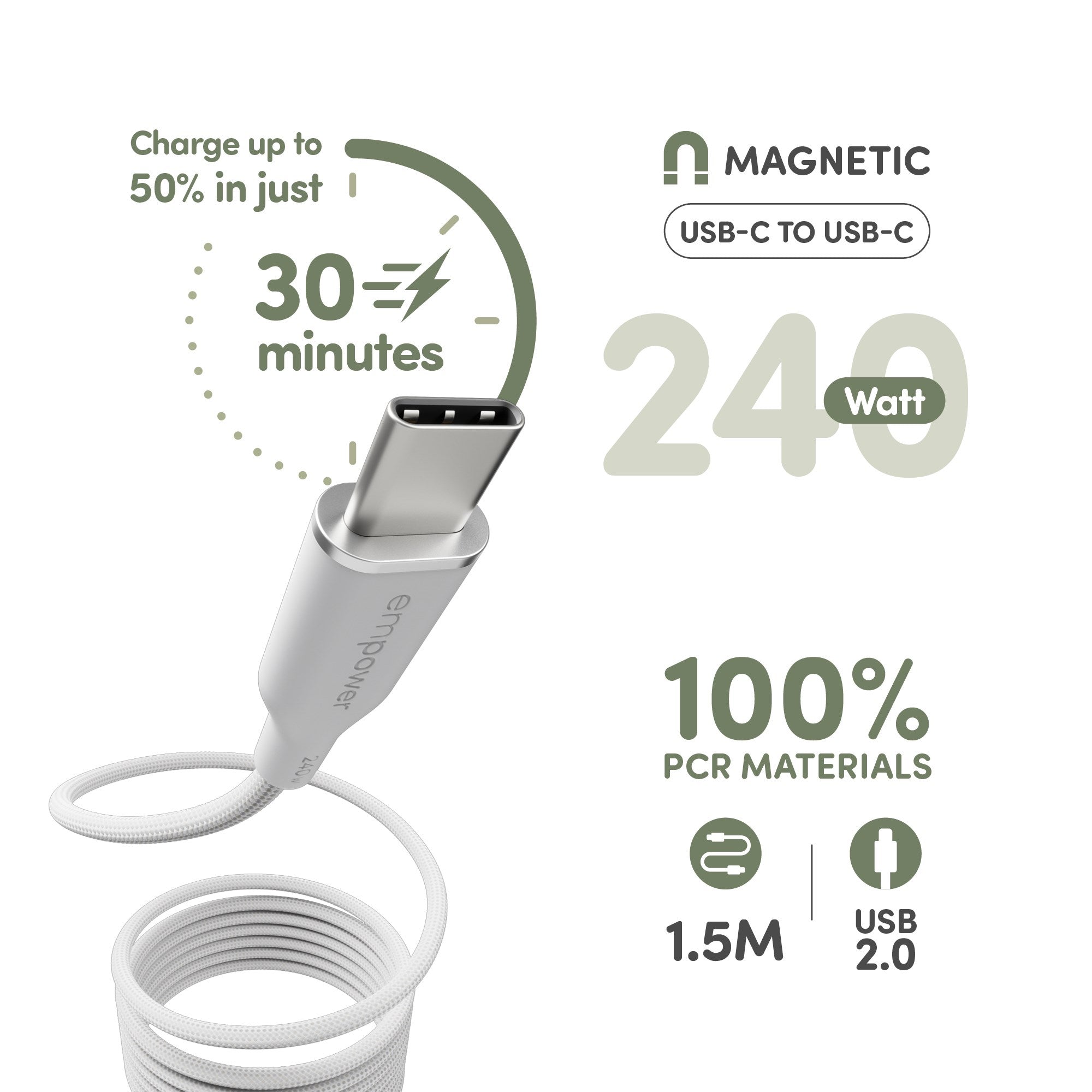 empower-by-panzerglass-magnetic-usb-c-zu-usb-c-kabel-240w-1-5m-silber-wei image 8