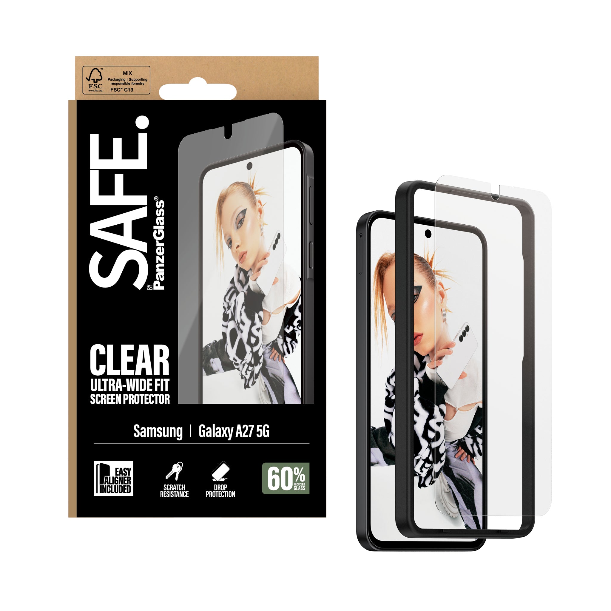 safe-by-panzerglass-displayschutz-samsung-galaxy-a27-5g-ultra-wide-fit-mit-easya image 5
